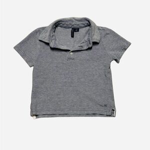 Janie and Jack Charcoal Polo Shirt